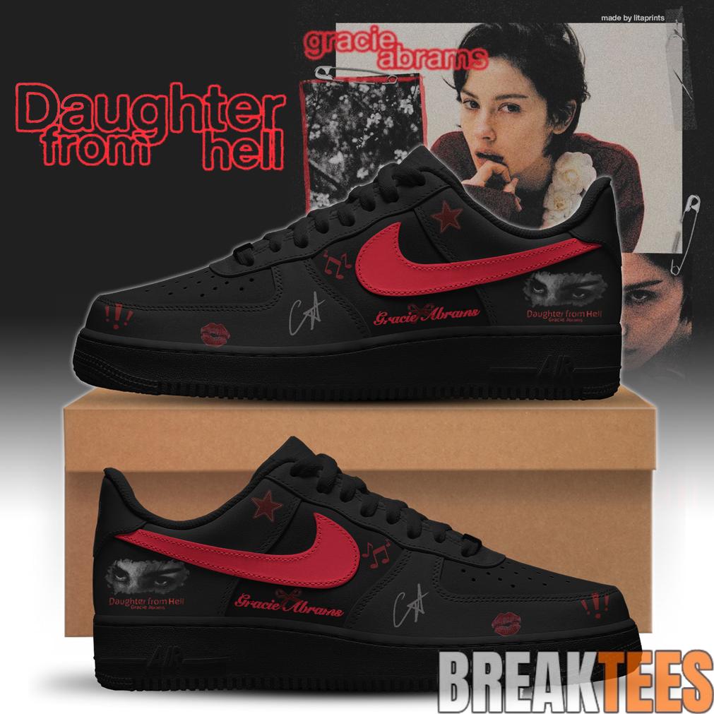 Gracie Abrams Special Daughter from Hell Album 2026 AF1 Shoes Unisex T-shirt, Sweatshirt, Hoodie, Long Sleeve Tee - T-Shirt, Sweatshirt, Hoodie