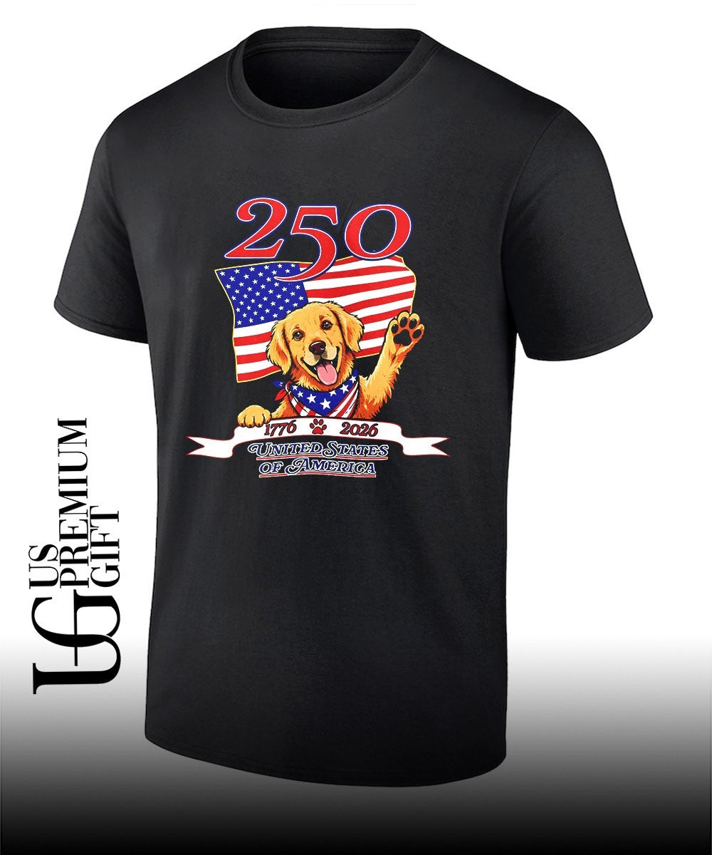 Gracie Golden USA 250th Anniversary United States of America shirt Unisex T-shirt, Sweatshirt, Hoodie, Long Sleeve Tee - T-Shirt, Sweatshirt, Hoodie