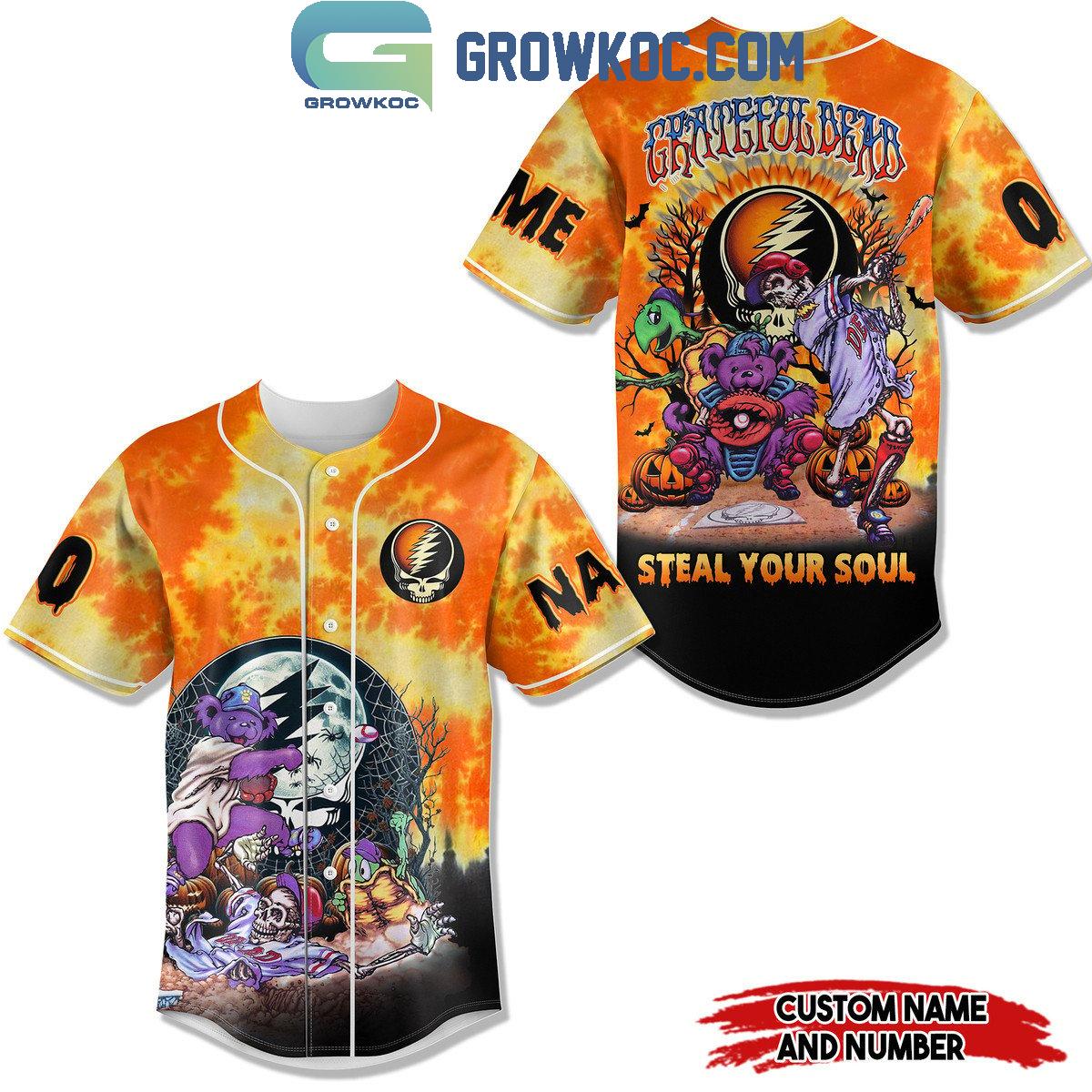 Grateful Dead I Will Steal Your Soul Personalized Baseball Jersey Unisex T-shirt, Sweatshirt, Hoodie, Long Sleeve Tee - T-Shirt, Sweatshirt, Hoodie