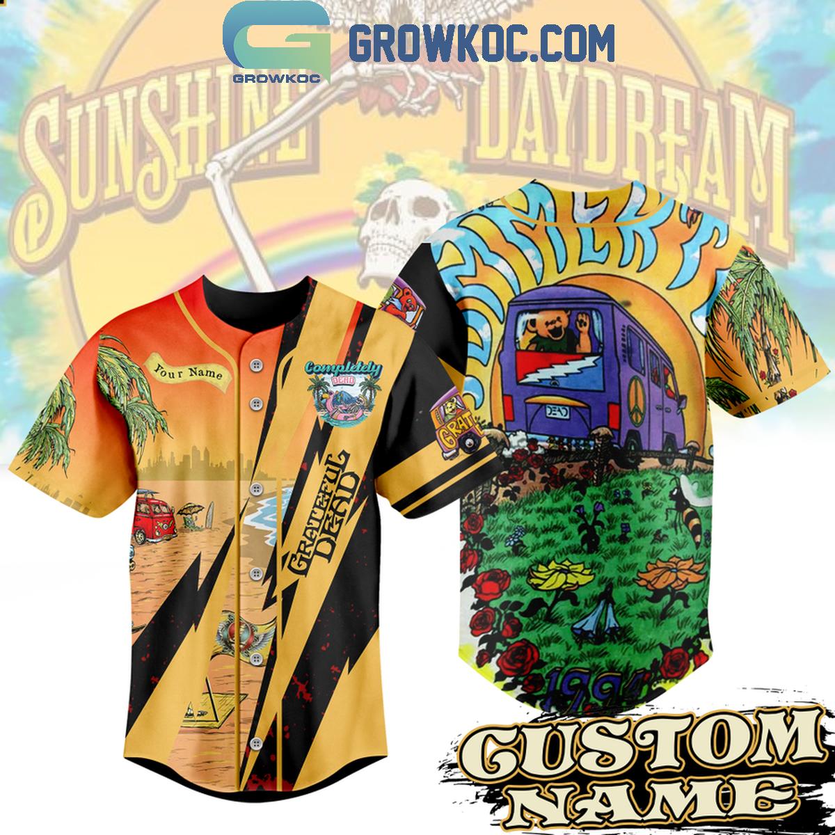 Grateful Dead Sunshine Daydream Personalized Baseball Jersey Unisex T-shirt, Sweatshirt, Hoodie, Long Sleeve Tee - T-Shirt, Sweatshirt, Hoodie