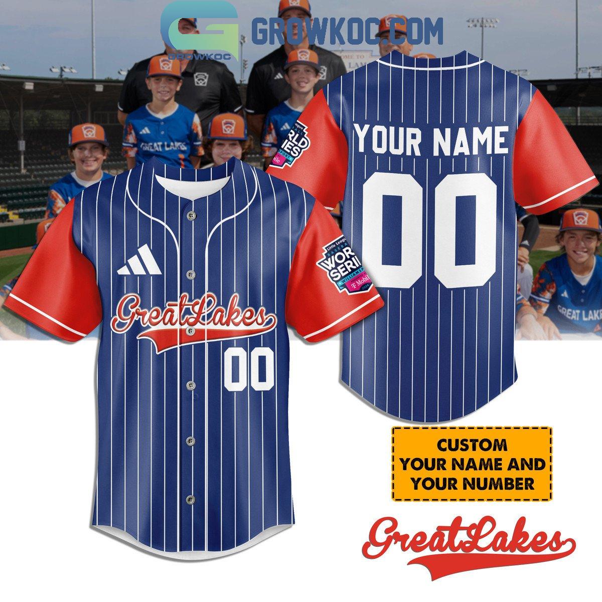 Great Lakes Little League World Series Personalized Baseball Jersey Unisex T-shirt, Sweatshirt, Hoodie, Long Sleeve Tee - T-Shirt, Sweatshirt, Hoodie