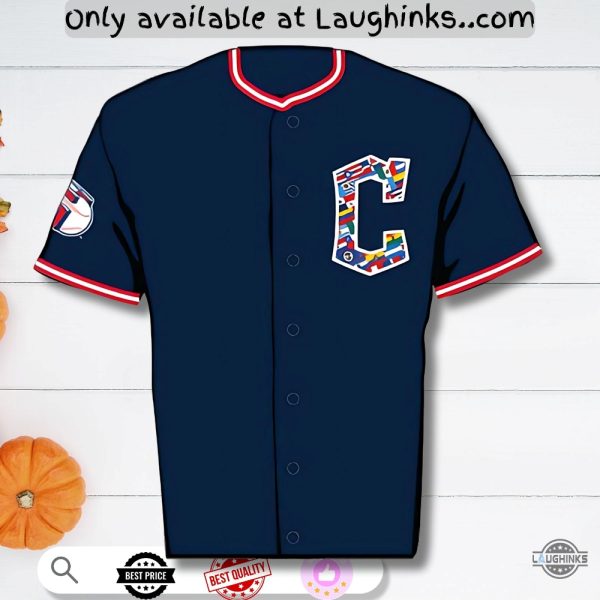 Guardians Hispanic Heritage C Noche Latina Baseball Jersey Shirt Giveaway August 15 2025 Unisex T-shirt, Sweatshirt, Hoodie, Long Sleeve Tee - T-Shirt, Sweatshirt, Hoodie