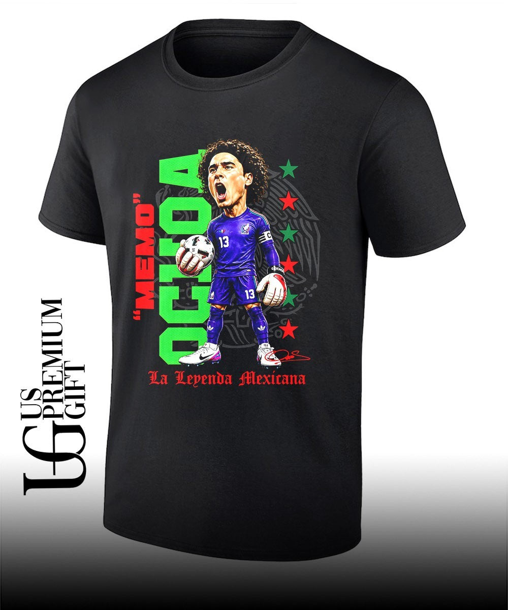 Guillermo Ochoa Mexico National Team Memo Ochoa La Leyenda Mexicana caricature shirt Unisex T-shirt, Sweatshirt, Hoodie, Long Sleeve Tee - T-Shirt, Sweatshirt, Hoodie