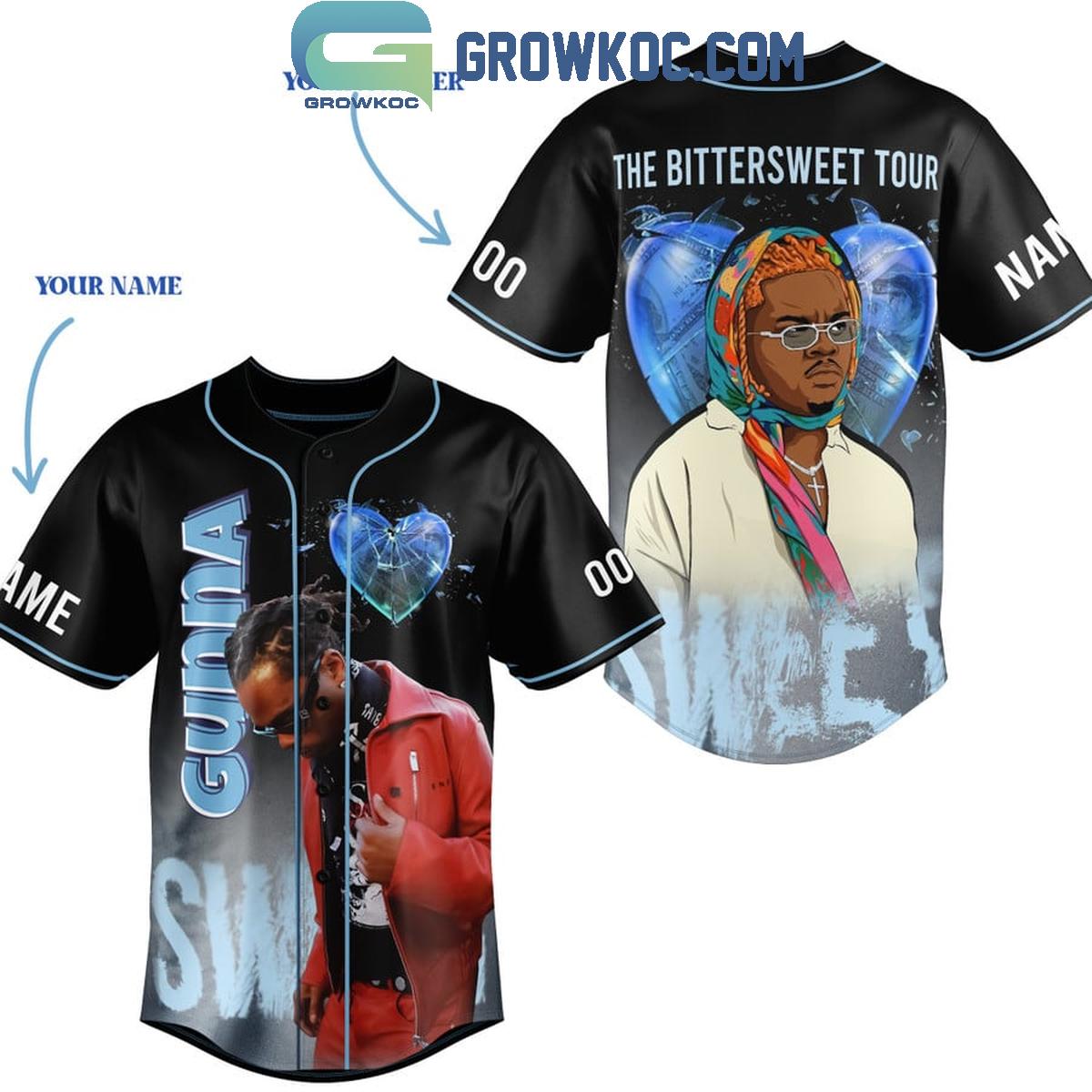 Gunna The Bittersweet Tour Personalized Baseball Jersey Unisex T-shirt, Sweatshirt, Hoodie, Long Sleeve Tee - T-Shirt, Sweatshirt, Hoodie