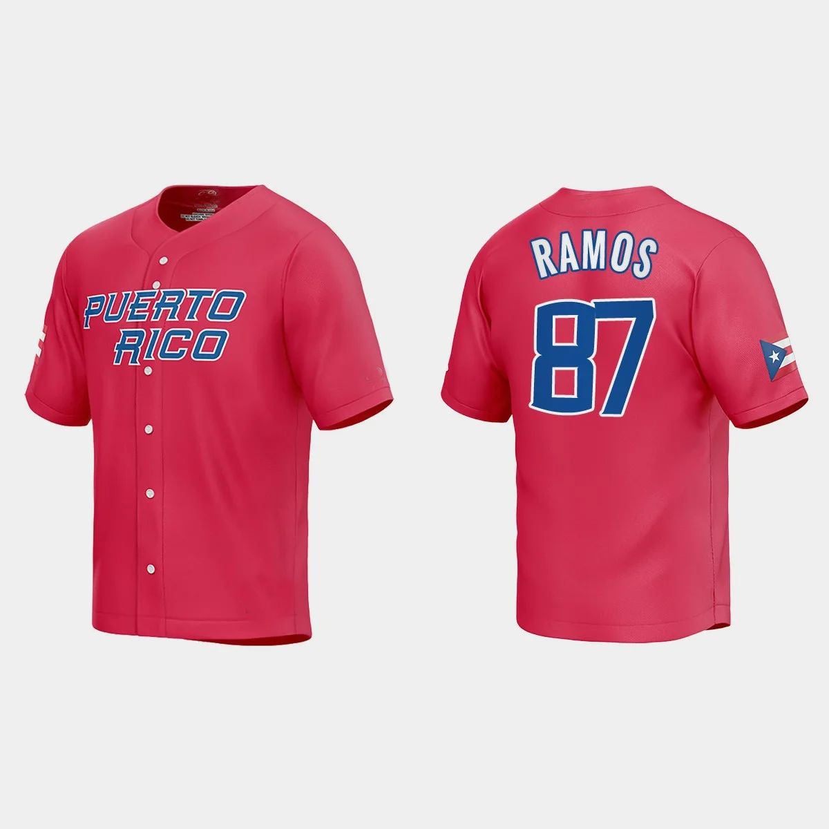 #87 HENRY RAMOS WORLD BASEBALL CLASSIC 2023 WORLD BASEBALL CLASSIC JERSEY ¨C RED Stitches Baseball Jerseys baseball jersey product view 1