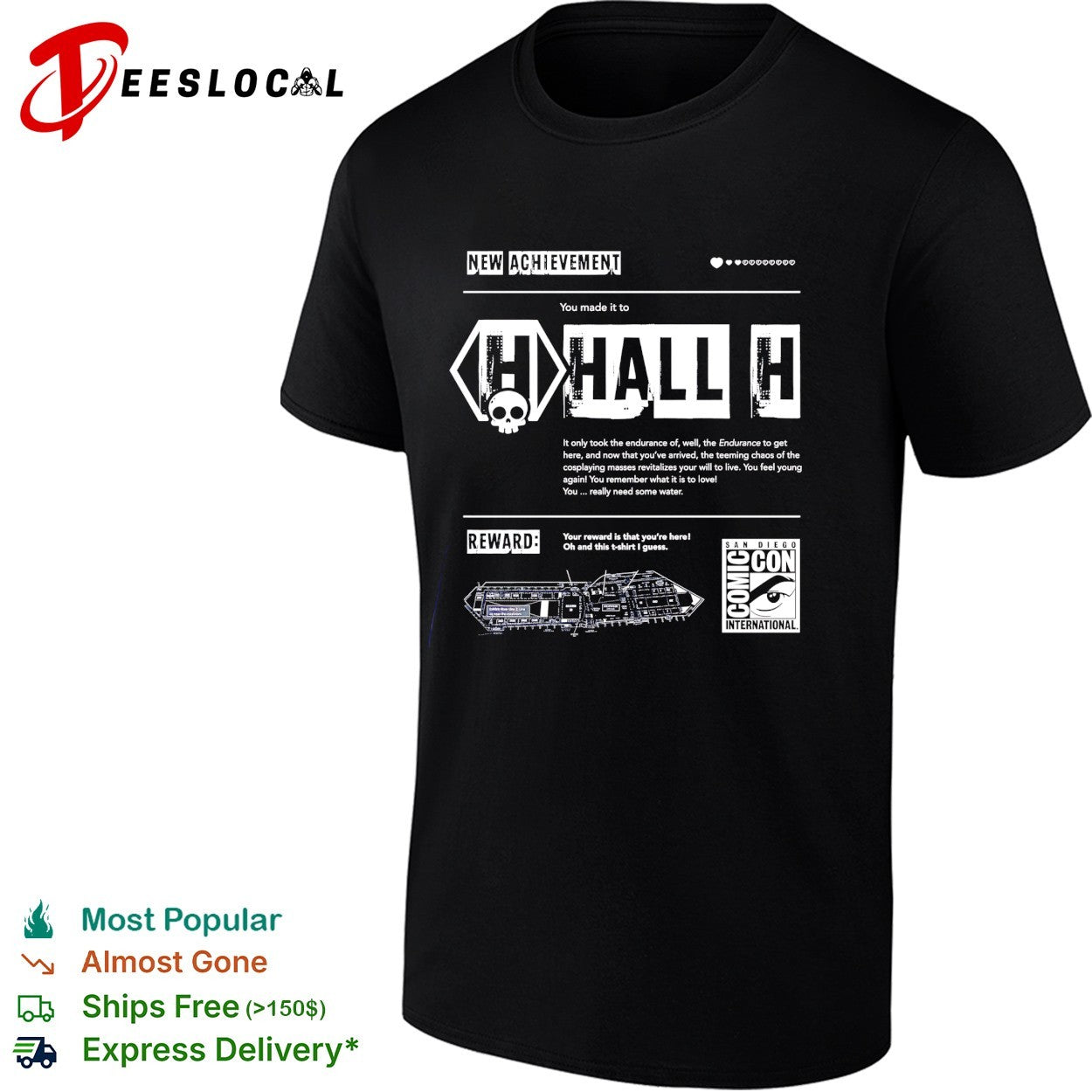 Hall H achievement San Diego Comic Con shirt Unisex T-shirt, Sweatshirt, Hoodie, Long Sleeve Tee - T-Shirt, Sweatshirt, Hoodie