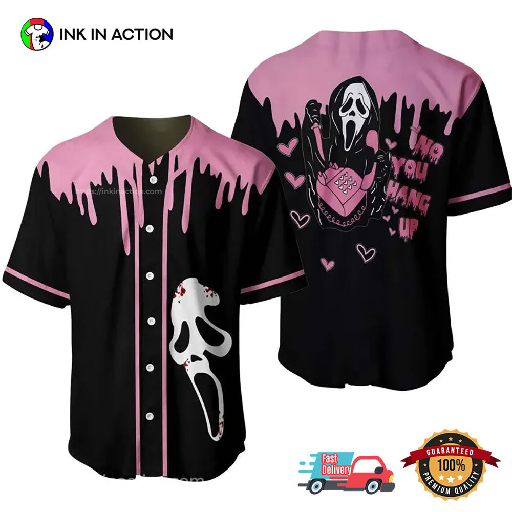 Halloween No You Hang Up Ghostface Baseball Jersey Unisex T-shirt, Sweatshirt, Hoodie, Long Sleeve Tee - T-Shirt, Sweatshirt, Hoodie