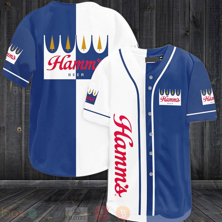 FASHION Hamm's Brewery Baseball Jerseys Botton Shirt Unisex T-shirt, Sweatshirt, Hoodie, Long Sleeve Tee - T-Shirt, Sweatshirt, Hoodie