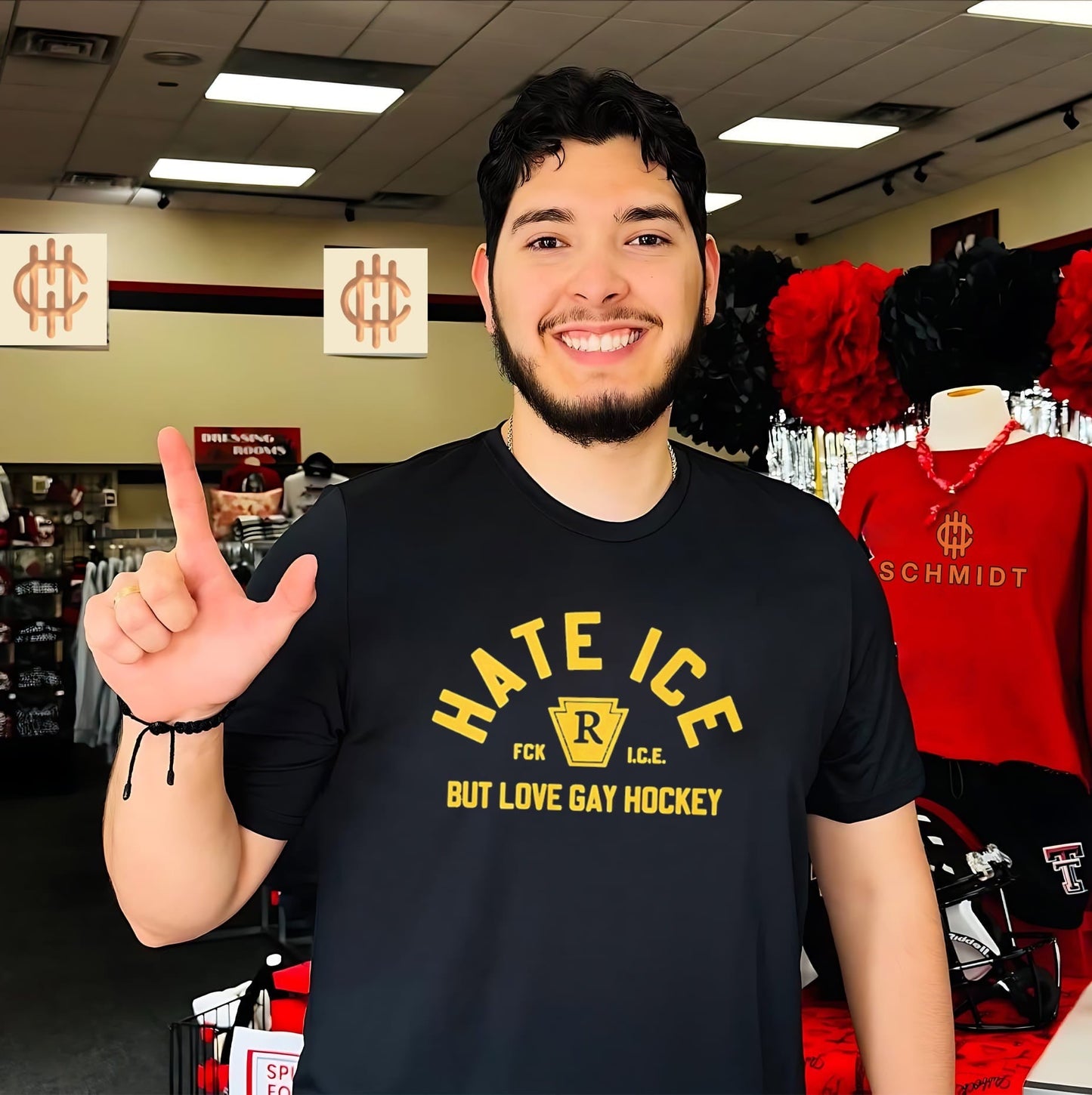 Hate Ice Fck ICE but Love Gay Hockey shirt Unisex T-shirt, Sweatshirt, Hoodie, Long Sleeve Tee - T-Shirt, Sweatshirt, Hoodie