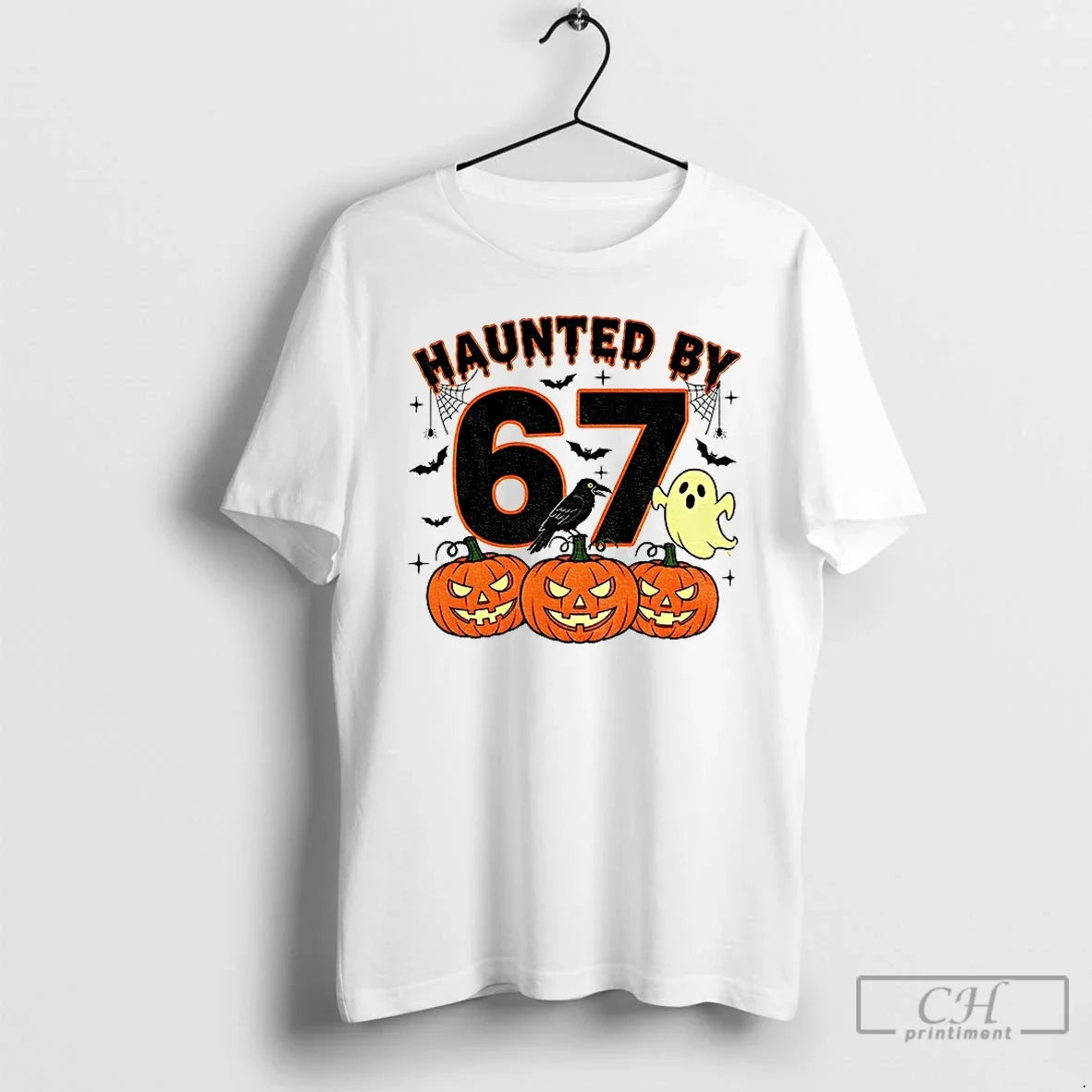 Haunted 67 Halloween Spooky Ghost Pumpkin T-Shirts, Hoodie, Sweatshirt - T-Shirt, Sweatshirt, Hoodie