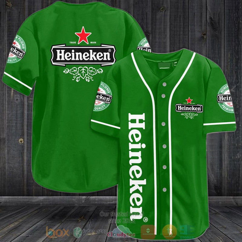Heineken beer green Baseball shirt Unisex T-shirt, Sweatshirt, Hoodie, Long Sleeve Tee - T-Shirt, Sweatshirt, Hoodie