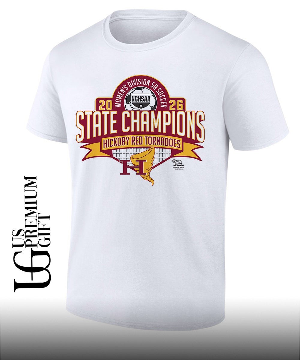 Hickory Red Tornadoes NCHSAA Womens 5A Soccer State Champions 2026 shirt Unisex T-shirt, Sweatshirt, Hoodie, Long Sleeve Tee - T-Shirt, Sweatshirt, Hoodie