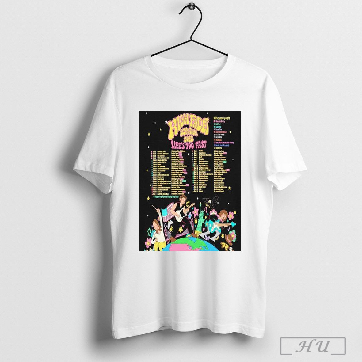High Fade Lifes Too Fast Usa 2025 Shows T-Shirts, Hoodie, Sweatshirt - T-Shirt, Sweatshirt, Hoodie