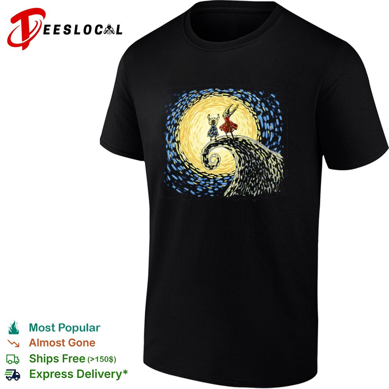 Hollow Knight The Starry Night shirt Unisex T-shirt, Sweatshirt, Hoodie, Long Sleeve Tee - T-Shirt, Sweatshirt, Hoodie