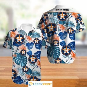 Houston Astros Hawaiian Shirt Flower Summer Gift For Fans, Houston Astros Beach Hawaiian Shirt, Astros Hawaiian Shirt, Houston Astros Hawaiian Shirt - T-Shirt, Sweatshirt, Hoodie