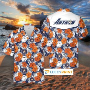 Houston Astros Hibiscus Hawaiian Shirt Summer Gift For Men And Women, Houston Astros Hawaiian Shirt - T-Shirt, Sweatshirt, Hoodie