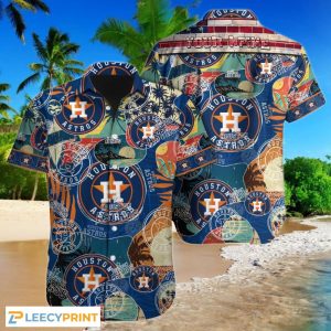 Houston Astros MLB Logo Custom Hawaiian Shirt Best Gift, Houston Astros Hawaiian Shirt Unisex T-shirt, Sweatshirt, Hoodie, Long Sleeve Tee - T-Shirt, Sweatshirt, Hoodie