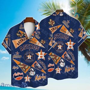 Houston Astros Major League Baseball 3D Print Hawaiian Shirt, Houston Astros Beach Hawaiian Shirt - T-Shirt, Sweatshirt, Hoodie
