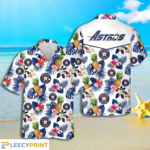 Houston Astros Pineapple Tropical Pattern Hawaiian Shirt, Houston Astros Hawaiian Shirt Unisex T-shirt, Sweatshirt, Hoodie, Long Sleeve Tee - T-Shirt, Sweatshirt, Hoodie