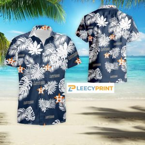 Houston Astros Tropical Flower Hawaiian Shirt For Men And Women, Houston Astros Hawaiian Shirt - T-Shirt, Sweatshirt, Hoodie