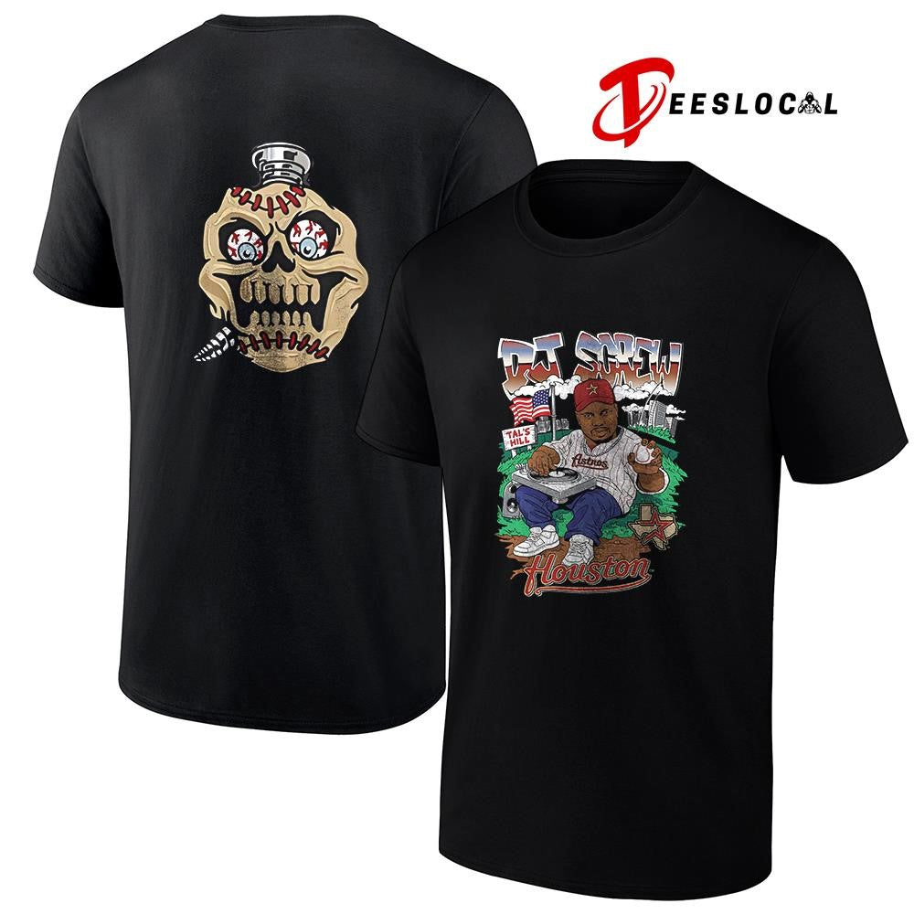 Houston Astros x DJ Screw tal hill caricature shirt Unisex T-shirt, Sweatshirt, Hoodie, Long Sleeve Tee - T-Shirt, Sweatshirt, Hoodie