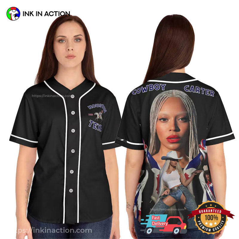 Houston Texas Cowboy Carter Baseball Jersey Unisex T-shirt, Sweatshirt, Hoodie, Long Sleeve Tee - T-Shirt, Sweatshirt, Hoodie