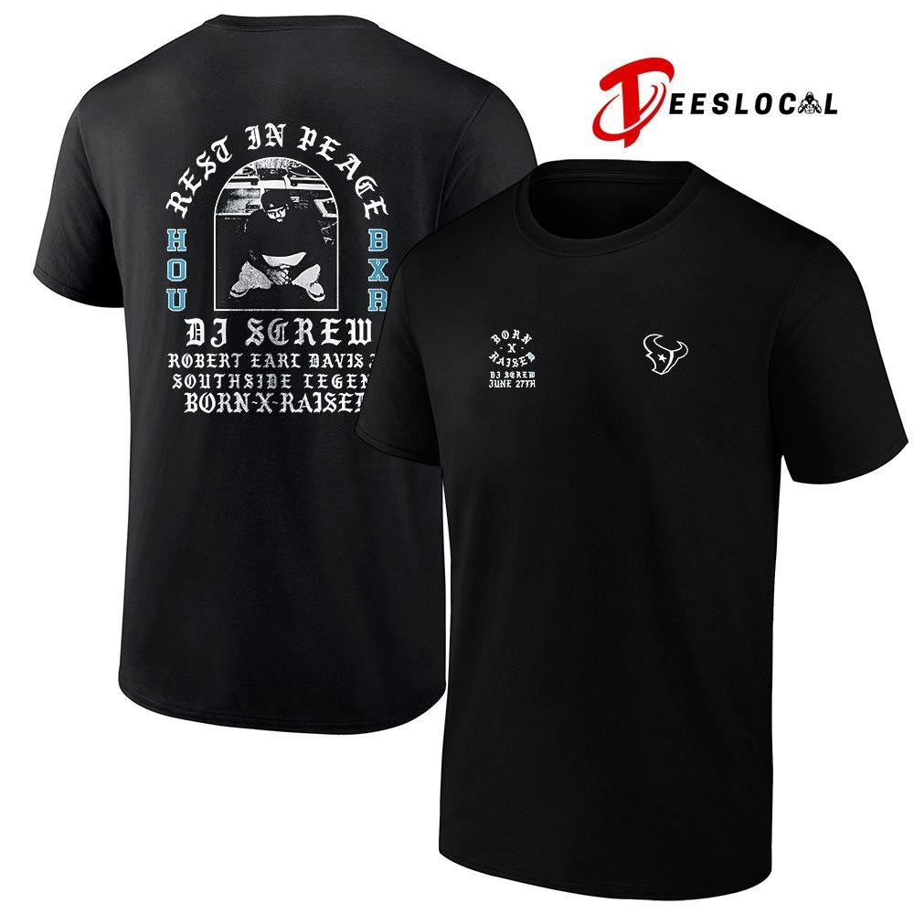 Houston Texas x DJ Screw rest in peace graphic shirt Unisex T-shirt, Sweatshirt, Hoodie, Long Sleeve Tee - T-Shirt, Sweatshirt, Hoodie