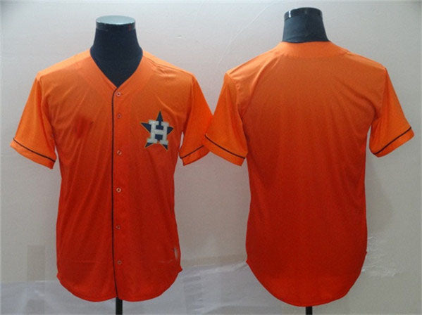 Houston Astros Blank Orange Fade Stitched Baseball Jersey baseball jersey product view 1