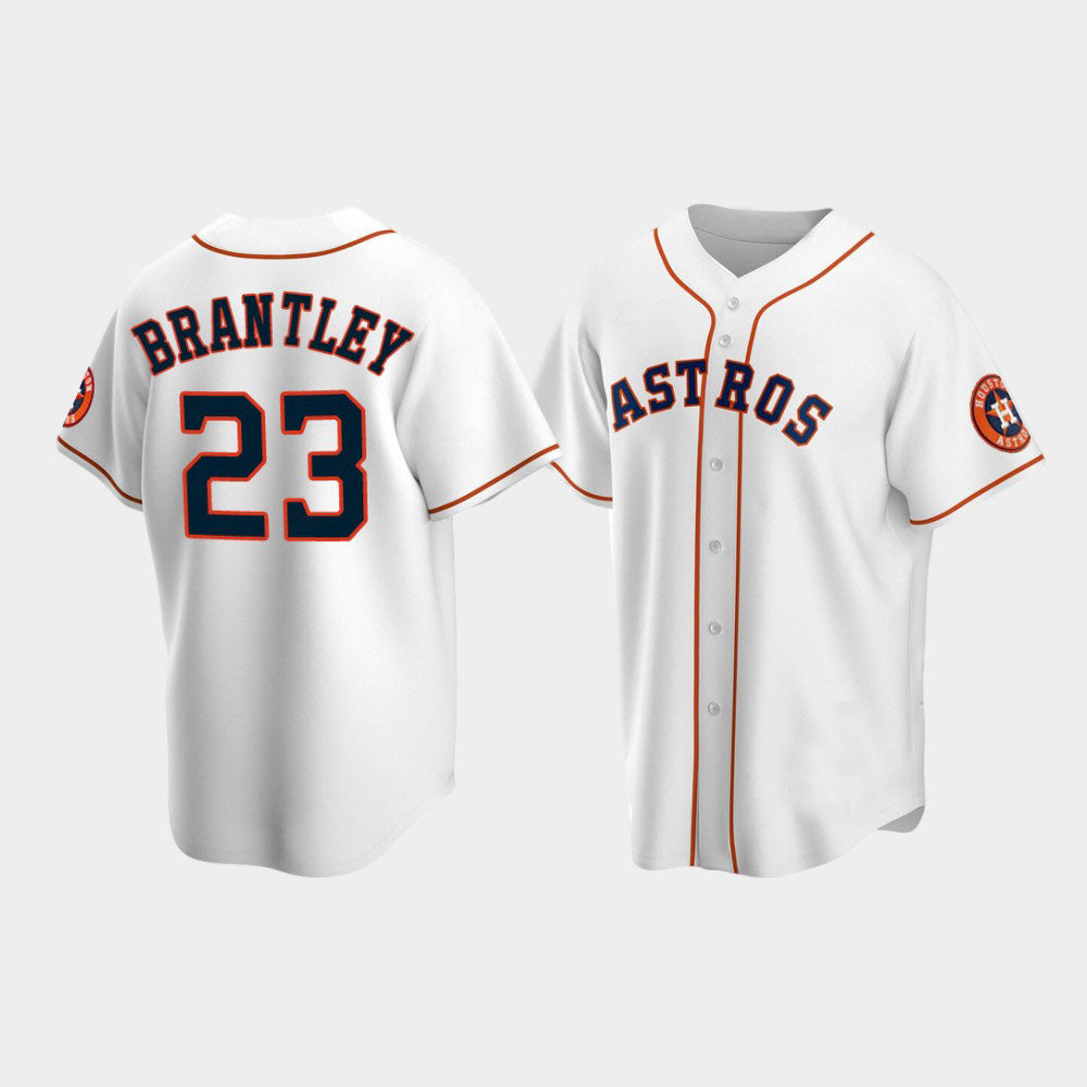 Baseball Houston Astros #23 Michael Brantley White Stitched Jersey baseball jersey product view 1