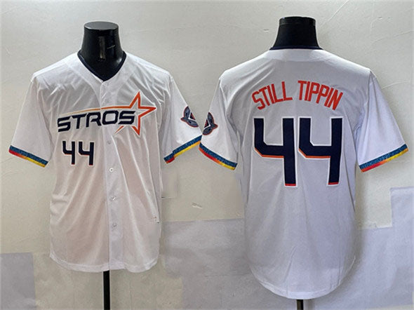 Houston Astros #44 Still Tippin White 2025 City Connect Limited Stitched Baseball Jersey baseball jersey product view 1