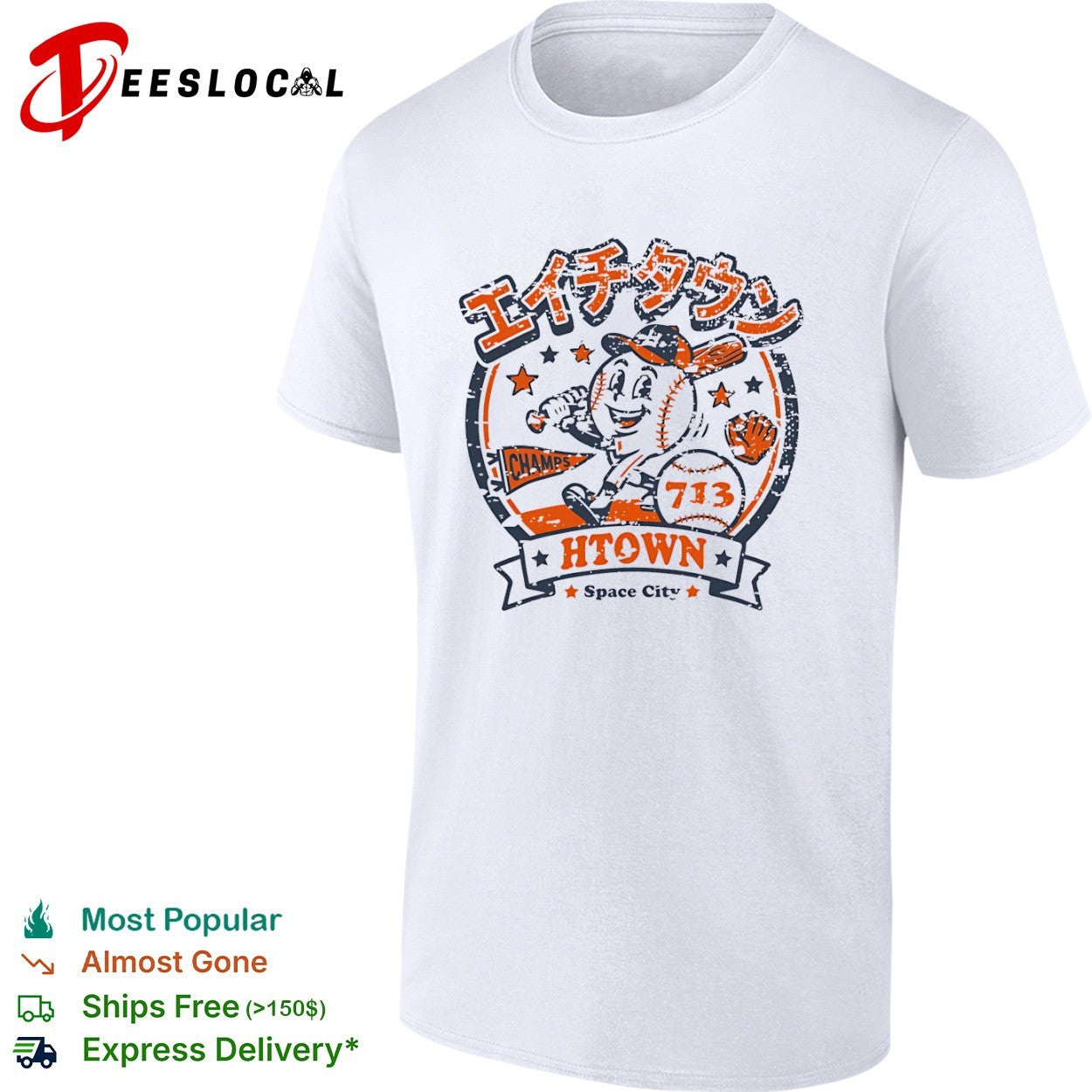 Htown Space City 713 Champs Houston Baseball shirt Unisex T-shirt, Sweatshirt, Hoodie, Long Sleeve Tee - T-Shirt, Sweatshirt, Hoodie
