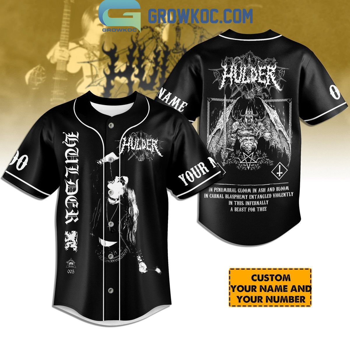 Hulder In Penumbral Cloom In Ash And Bloom Personalized Baseball Jersey Unisex T-shirt, Sweatshirt, Hoodie, Long Sleeve Tee - T-Shirt, Sweatshirt, Hoodie