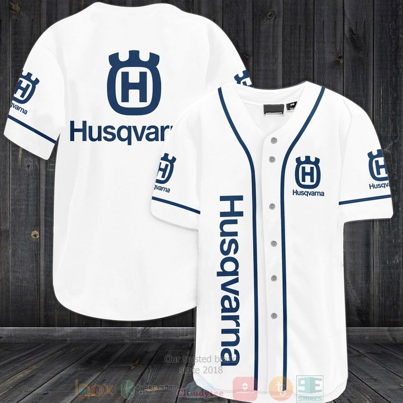 Husqvarna white Baseball shirt Unisex T-shirt, Sweatshirt, Hoodie, Long Sleeve Tee - T-Shirt, Sweatshirt, Hoodie