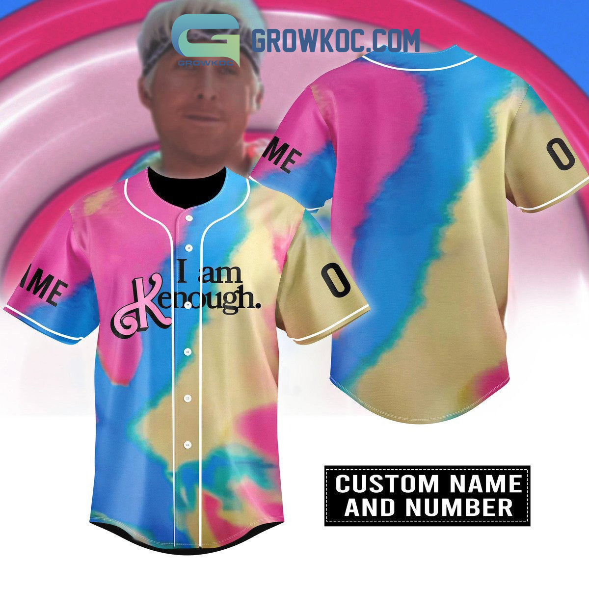 I Am K Enough Personalized Baseball Jersey Unisex T-shirt, Sweatshirt, Hoodie, Long Sleeve Tee - T-Shirt, Sweatshirt, Hoodie