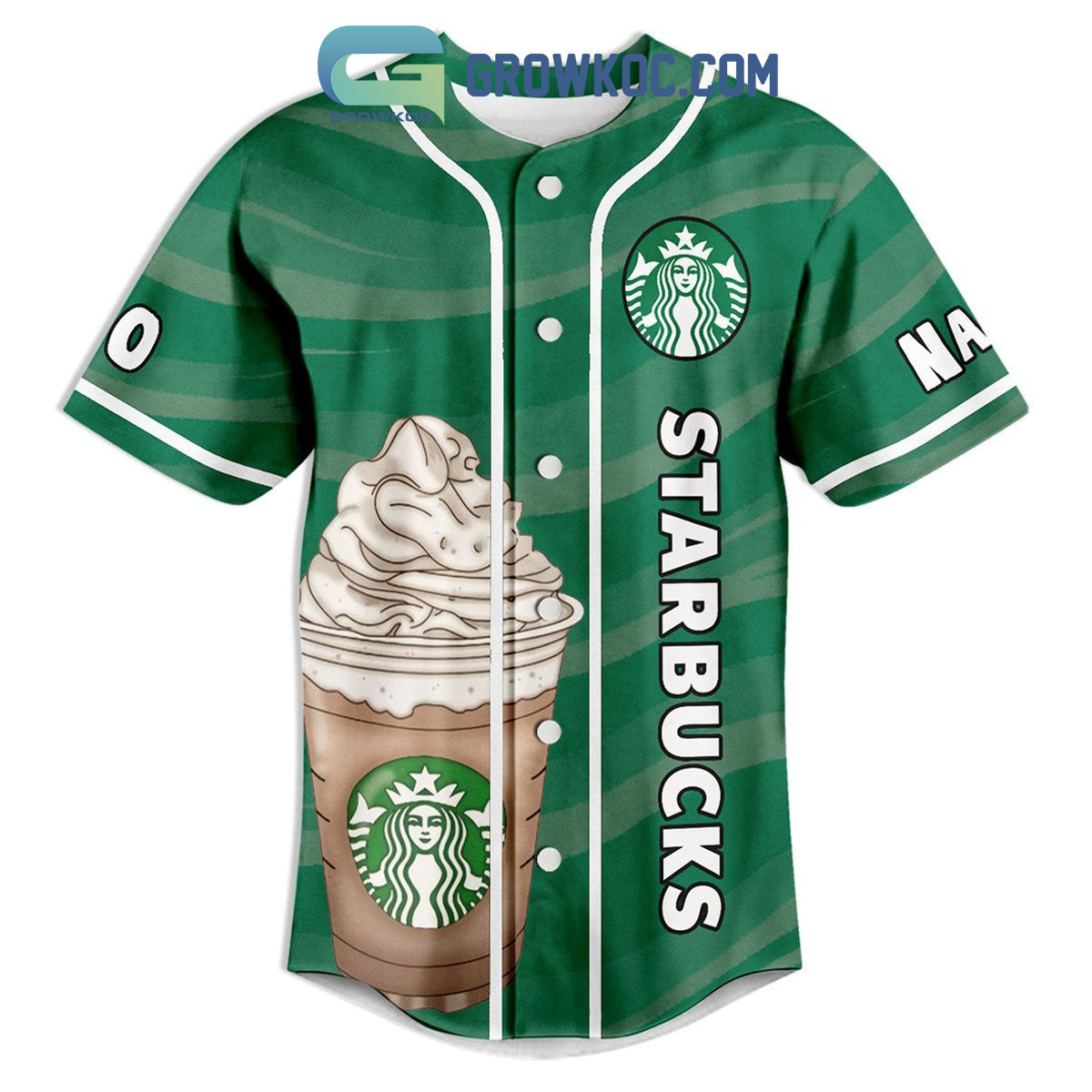I Drank Starbucks And Survived Personalized Baseball Jersey Unisex T-shirt, Sweatshirt, Hoodie, Long Sleeve Tee - T-Shirt, Sweatshirt, Hoodie