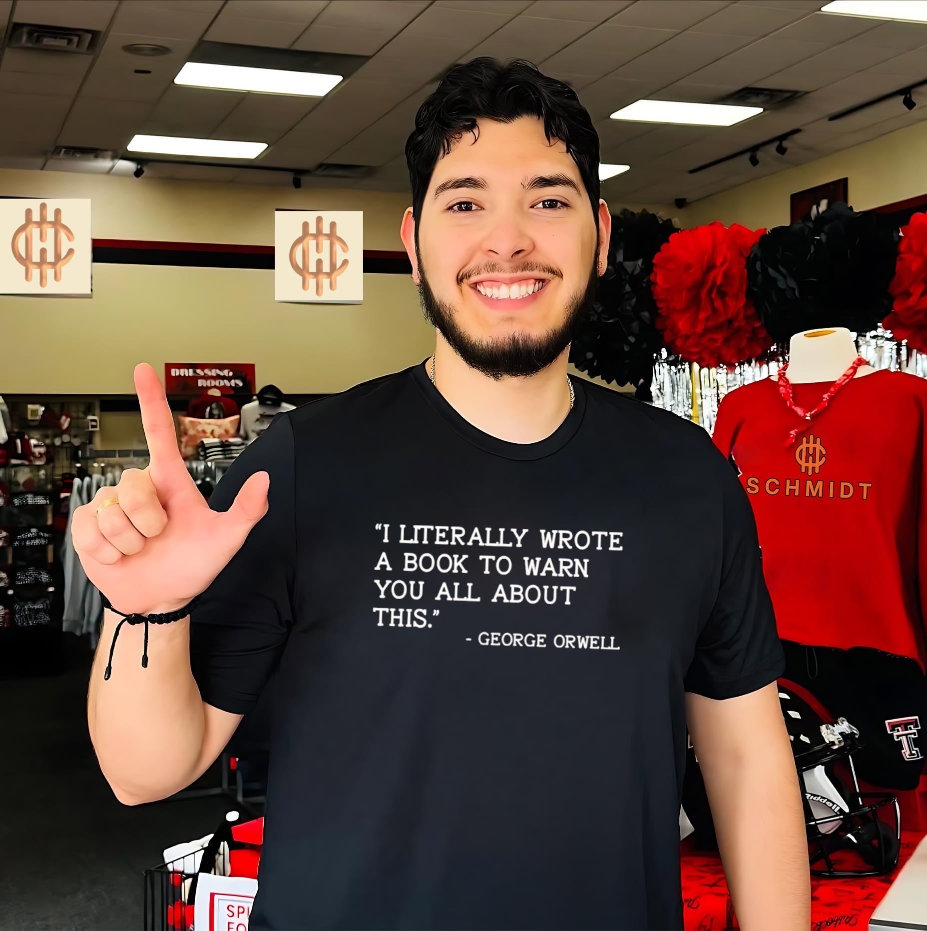 I Literally Wrote a Book to Warn You All About This George Orwell shirt Unisex T-shirt, Sweatshirt, Hoodie, Long Sleeve Tee - T-Shirt, Sweatshirt, Hoodie