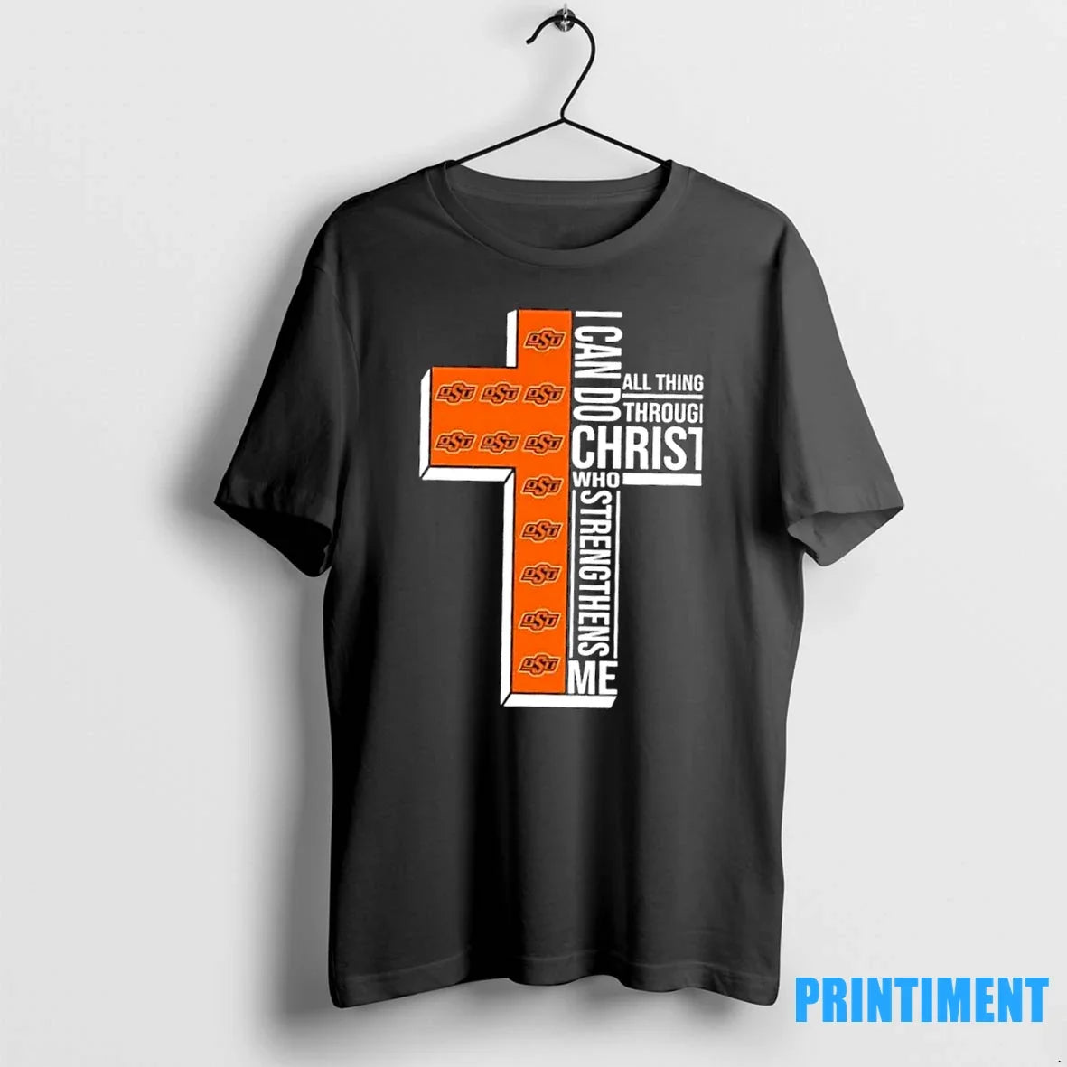 I Can Do All Things Through Christ Who Strengthens Me Oklahoma State Cowboys Football Cross T-Shirts, Hoodie, Sweatshirt - T-Shirt, Sweatshirt, Hoodie