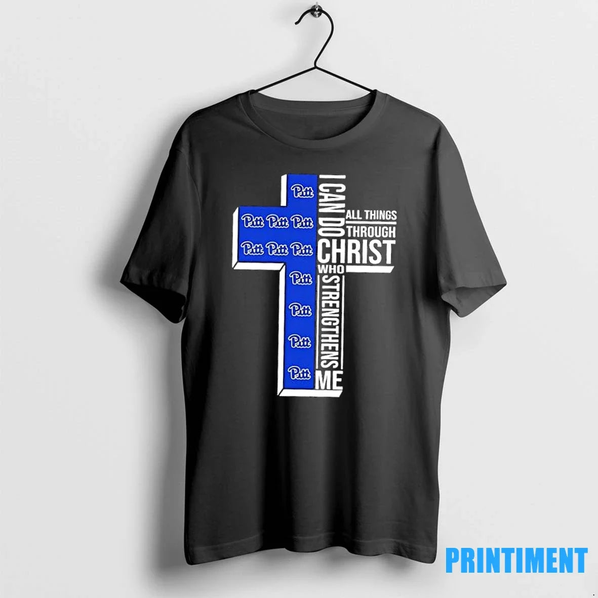 I Can Do All Things Through Christ Who Strengthens Me Pittsburgh Panthers Football Cross T-Shirts, Hoodie, Sweatshirt - T-Shirt, Sweatshirt, Hoodie