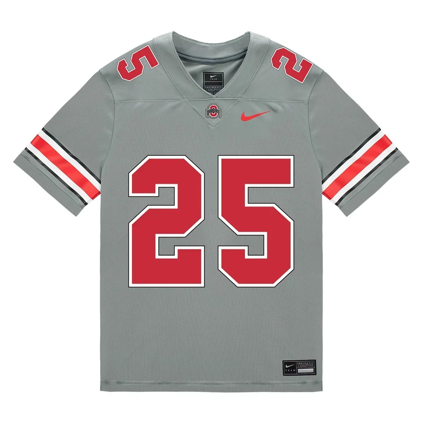 Bo Jackson Ohio State Buckeyes Jersey Grey sports jersey product view 2