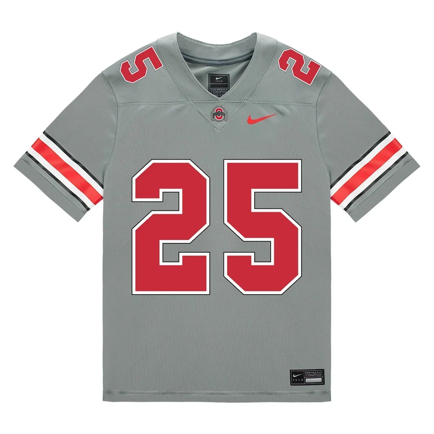 Bo Jackson Ohio State Buckeyes Jersey Grey sports jersey product view 2
