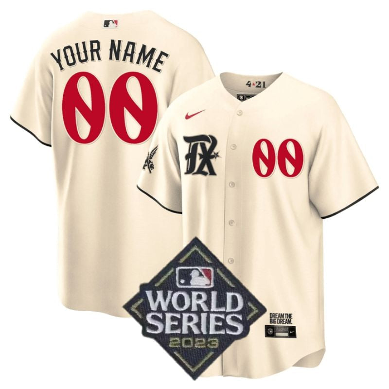 Texas Rangers World Series Jerseys baseball jersey product view 1