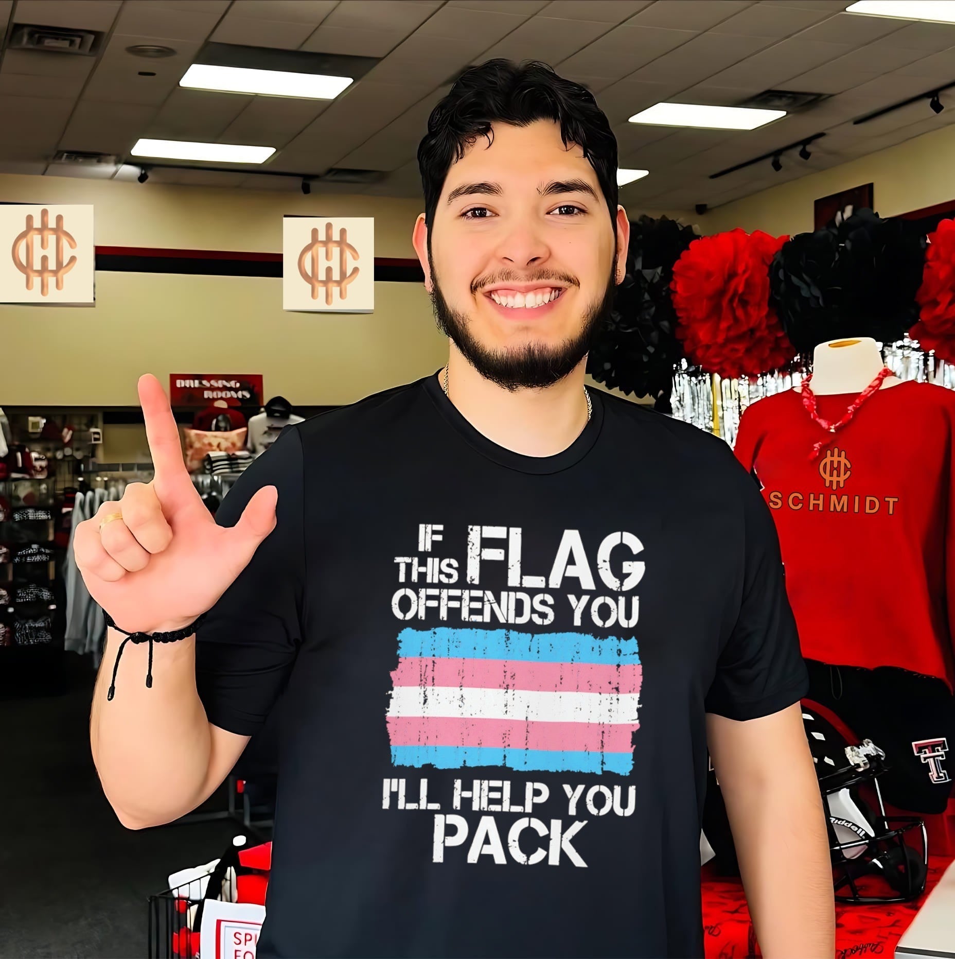 If This Trans Flag Offends You I Will Help You Pack Pride shirt Unisex T-shirt, Sweatshirt, Hoodie, Long Sleeve Tee - T-Shirt, Sweatshirt, Hoodie