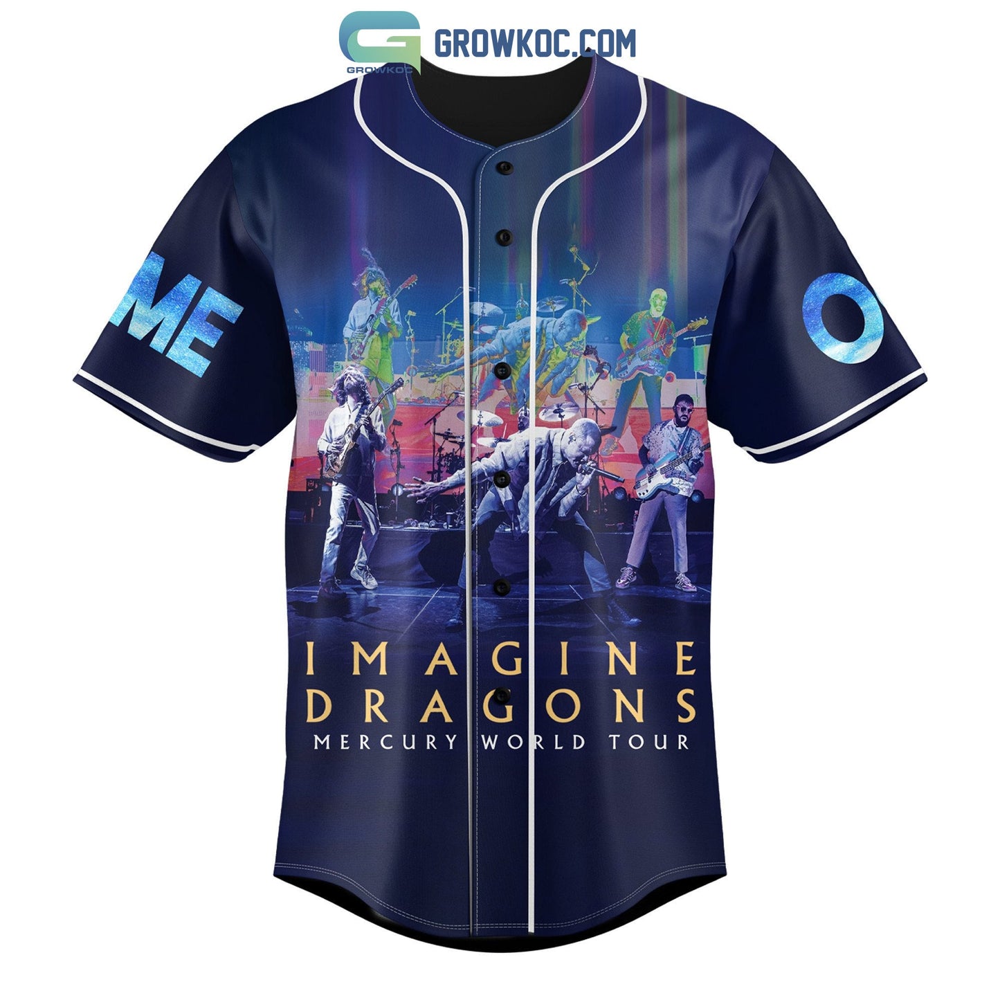 Imagine Dragons Mercury World Tour 2023 Personalized Baseball Jersey Unisex T-shirt, Sweatshirt, Hoodie, Long Sleeve Tee - T-Shirt, Sweatshirt, Hoodie