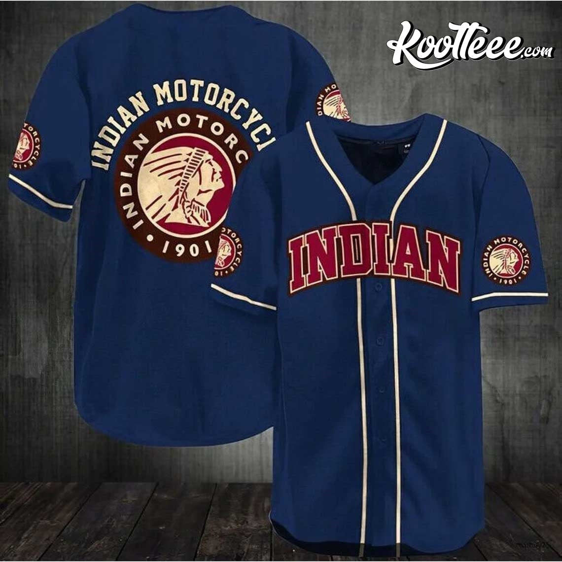 Indian Motorcycle 1901 Baseball Jersey Unisex T-shirt, Sweatshirt, Hoodie, Long Sleeve Tee - T-Shirt, Sweatshirt, Hoodie
