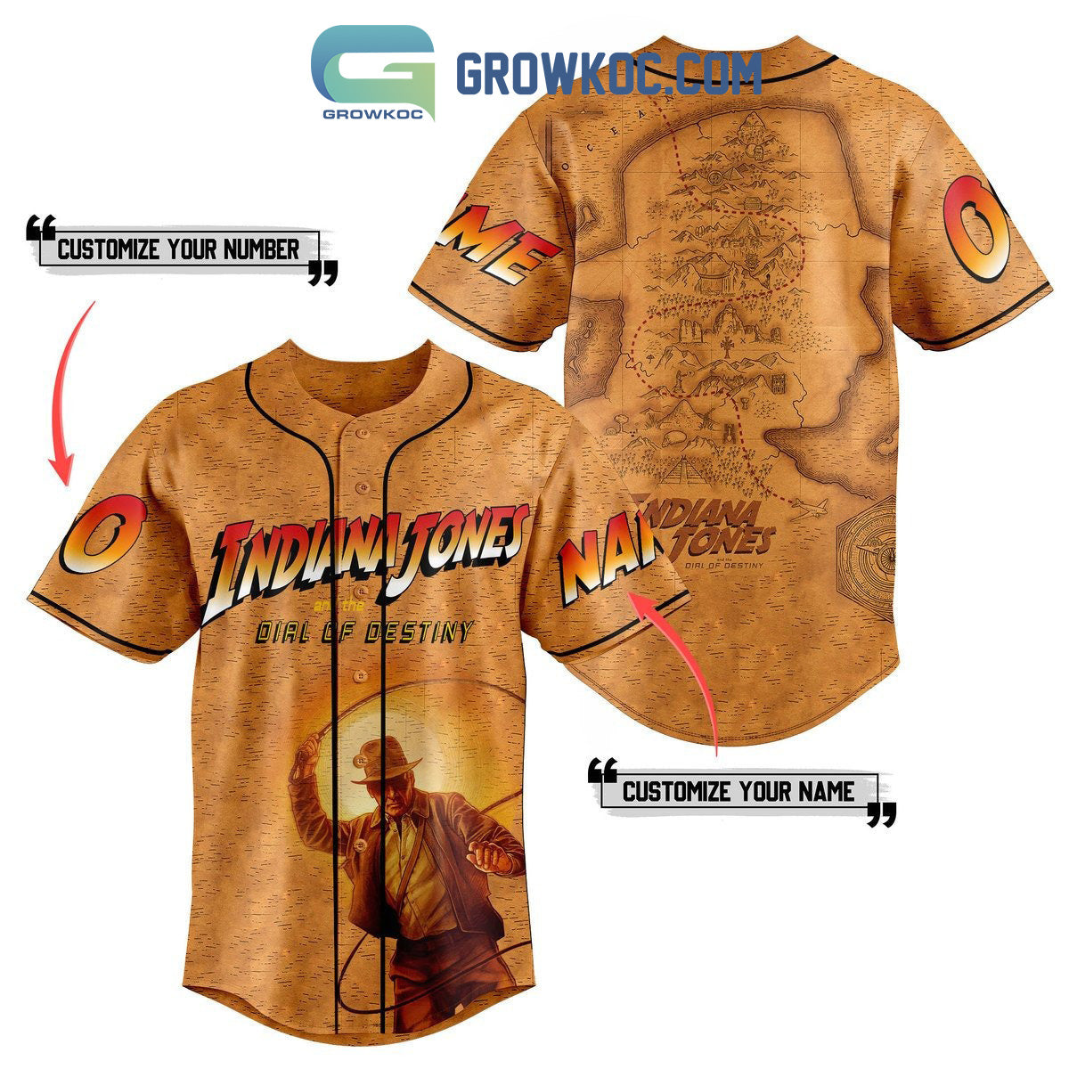 Indiana Jones Adventure Awaits Dr Jones Expeditions Personalized Baseball Jersey Unisex T-shirt, Sweatshirt, Hoodie, Long Sleeve Tee - T-Shirt, Sweatshirt, Hoodie