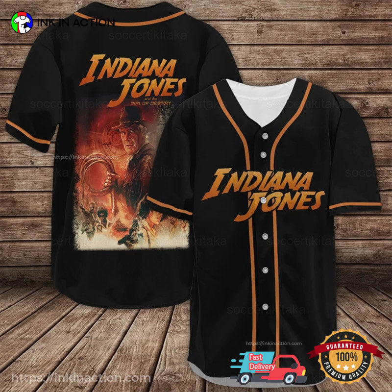 Indiana Jones And The Dial Of Destiny Baseball Jersey Shirt Unisex T-shirt, Sweatshirt, Hoodie, Long Sleeve Tee - T-Shirt, Sweatshirt, Hoodie