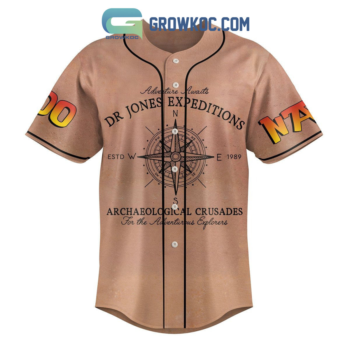 Inidiana Jones Dial Of Destiny Personalized Baseball Jersey Unisex T-shirt, Sweatshirt, Hoodie, Long Sleeve Tee - T-Shirt, Sweatshirt, Hoodie