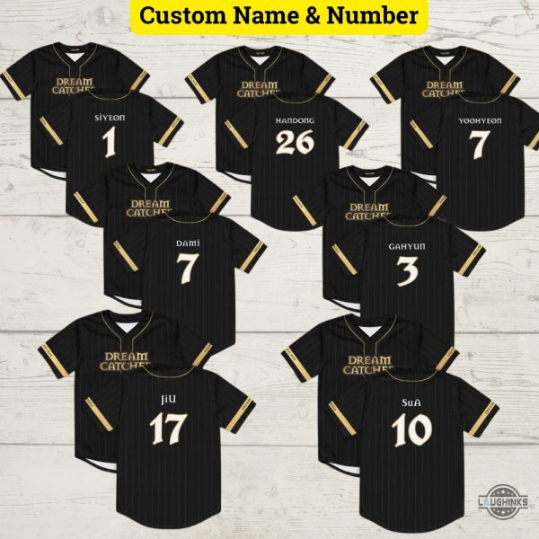Insomnia Dreamcatcher Baseball Jersey Shirt Custom Member Bias Jiu Sua Siyeon Handong Yoohyeon Dami Gahyun Kpop Tour 2024 Fan Gift - T-Shirt, Sweatshirt, Hoodie