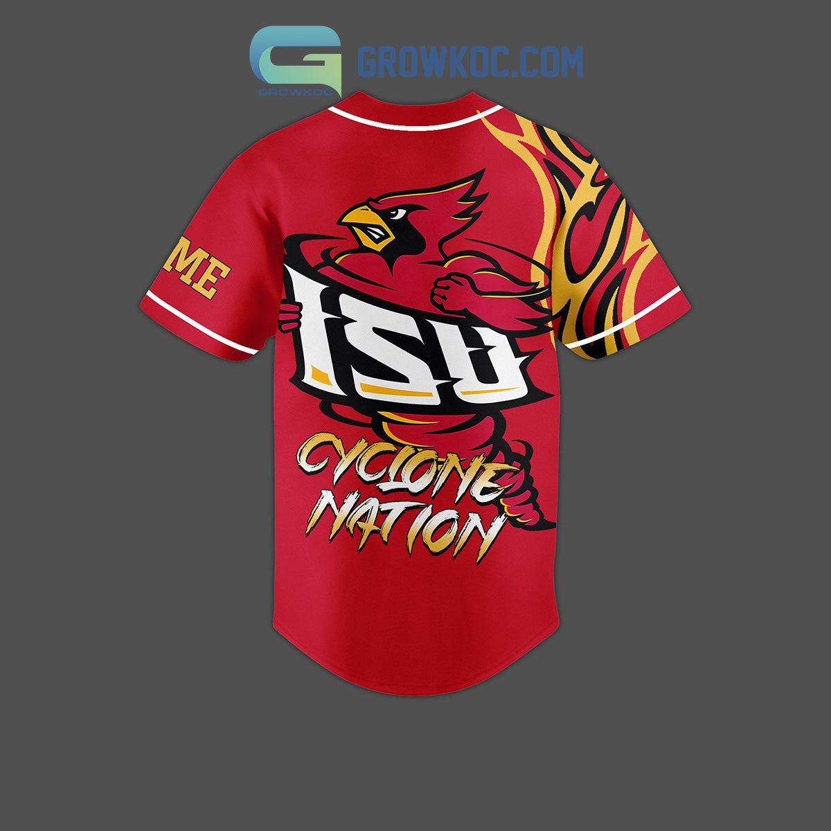 Iowa State Cyclones Nation Fan Personalized Baseball Jersey Unisex T-shirt, Sweatshirt, Hoodie, Long Sleeve Tee - T-Shirt, Sweatshirt, Hoodie