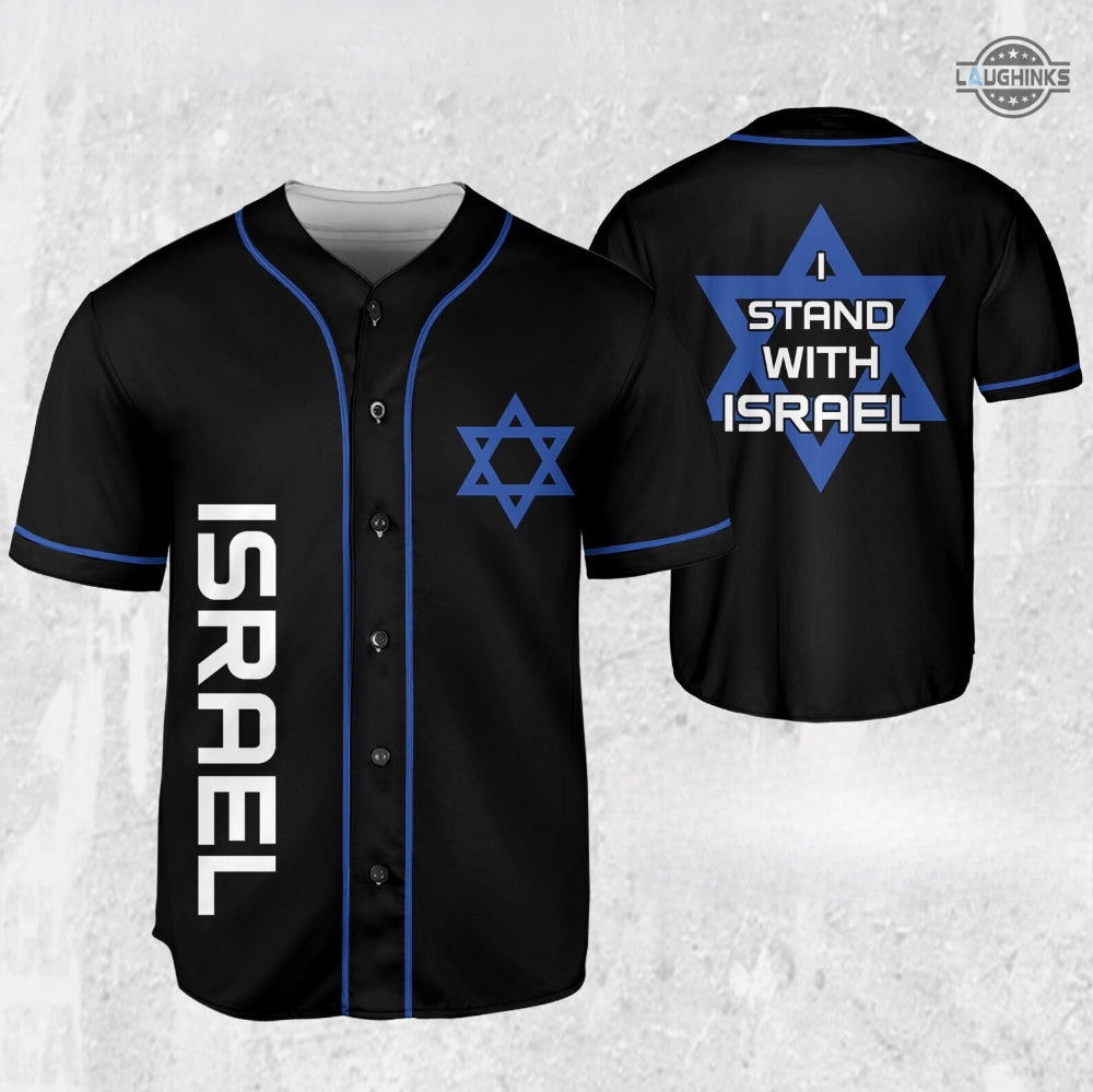Israel Baseball Jersey All Over Printed I Stand With Isreal Shirt Support Isrealis Shirts Isreal Palestine War Hamas Gaza Full Printed Shirt Love Isreal Pray For Israel - T-Shirt, Sweatshirt, Hoodie
